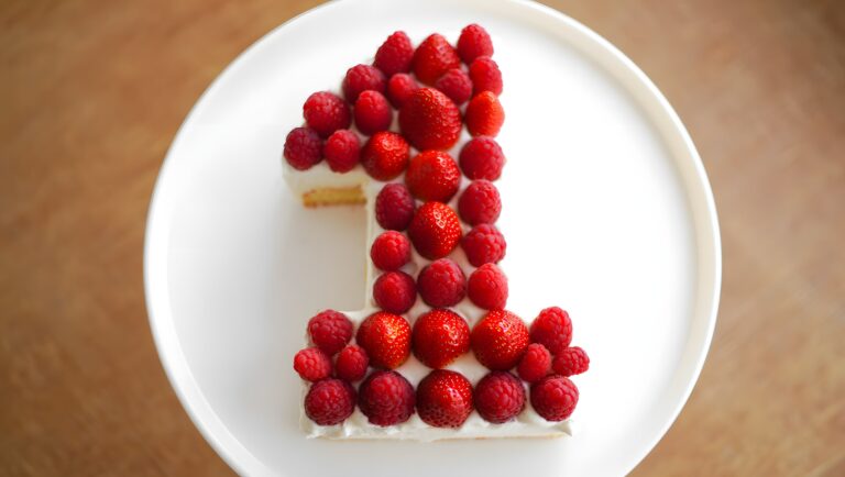 Number Cakes aux Fruits Rouges