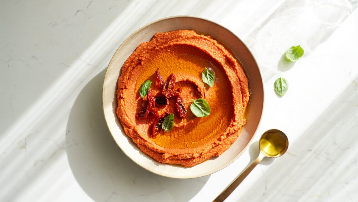 Houmous-Tomates-Sechees