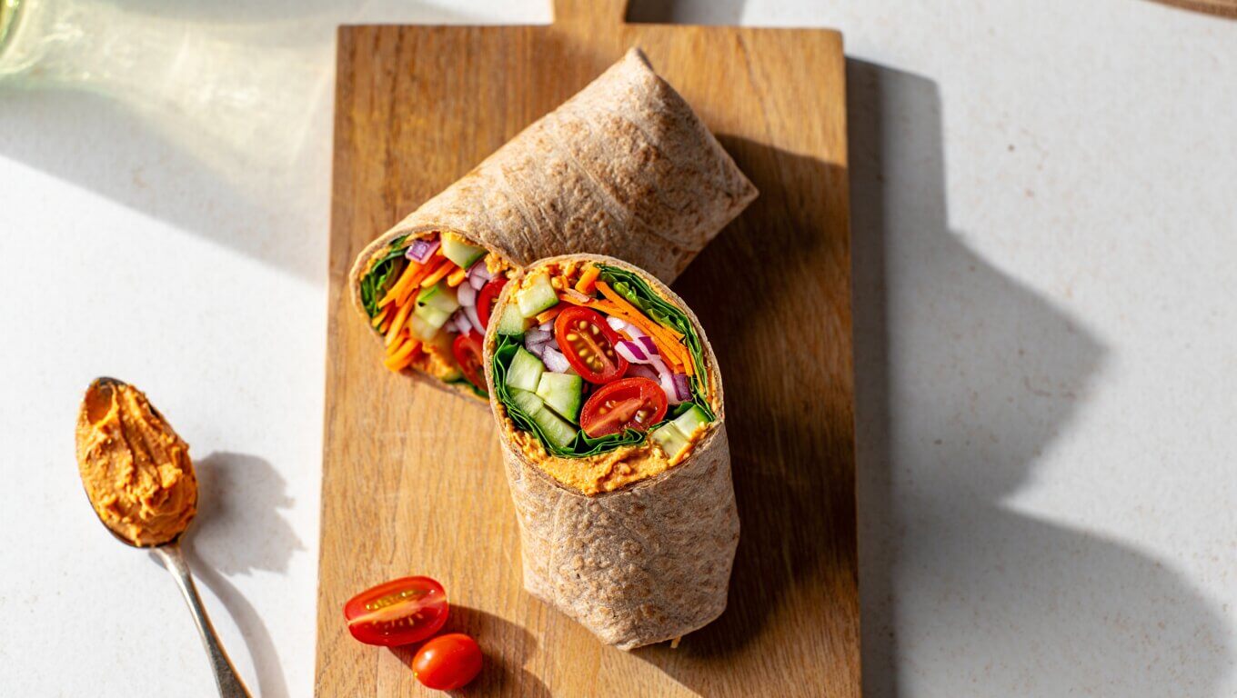 Wrap-Houmous