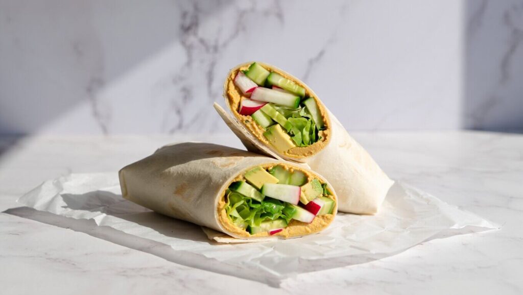 Wrap-froid-houmous-avocat-et-crudites