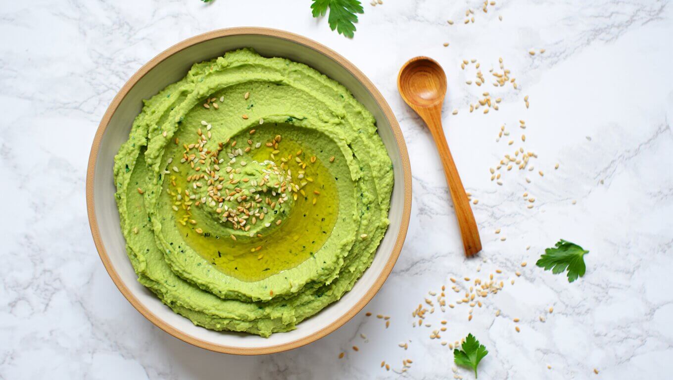 houmous-courgette