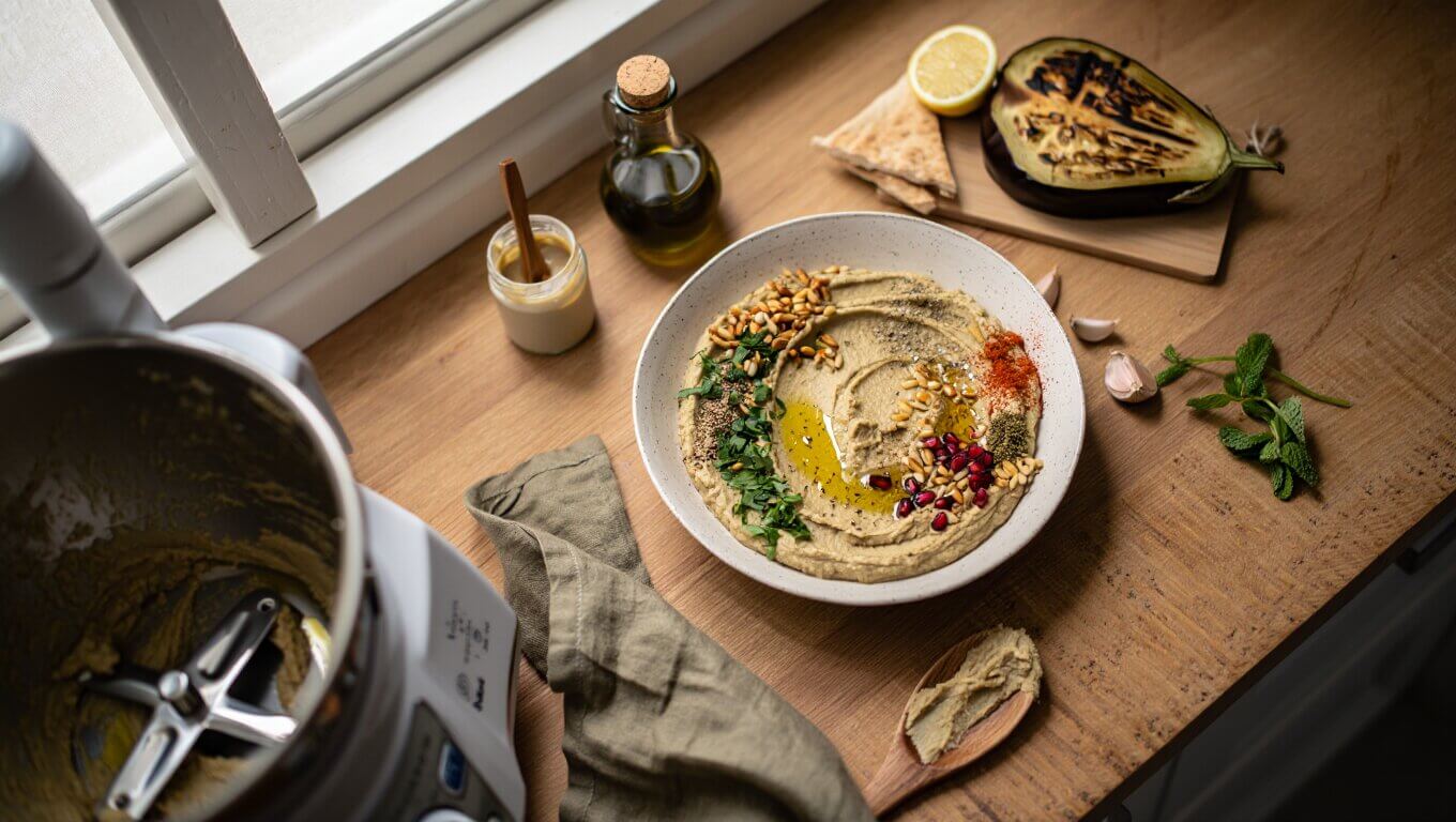Houmous-Aubergine-Thermomix