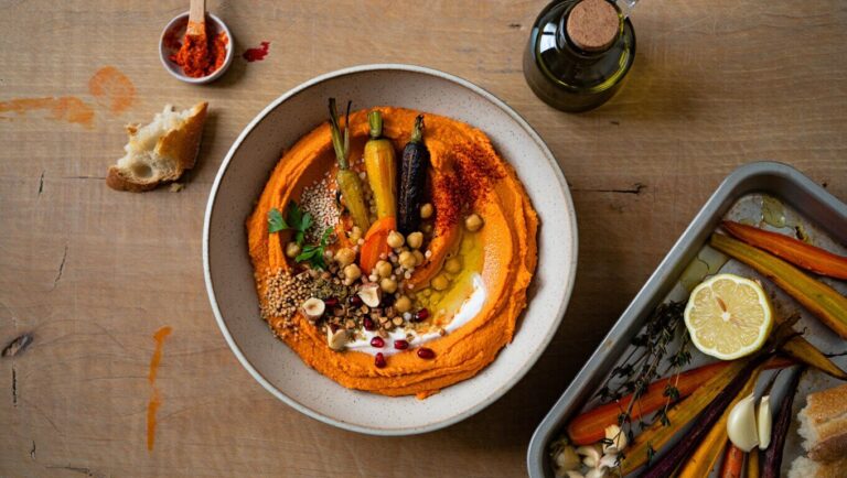 Houmous-Carottes-Roties