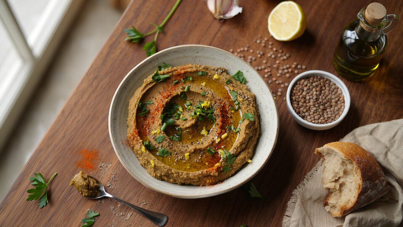 Houmous-Lentilles-Brunes