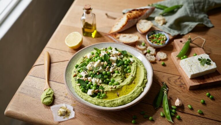 Houmous-Petits-Pois-Feta